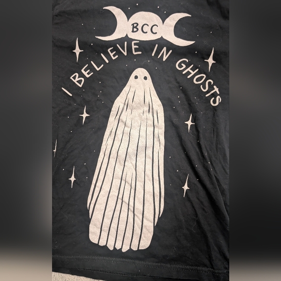 BLACKCRAFT CULT I Believe in Ghosts Black Tee Shirt Unisex Size XS Goth Alt - Picture 3 of 6